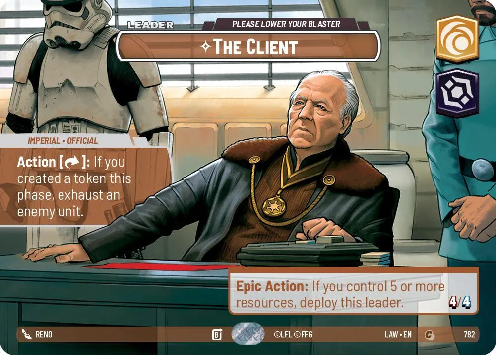 Le Client - S'Il Vous Plait, Baissez Votre Blaster — A Lawless Time — Star Wars: Unlimited