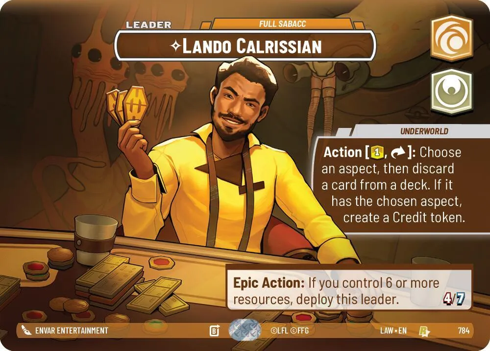 Lando Calrissian - Full Sabacc — A Lawless Time — Star Wars: Unlimited