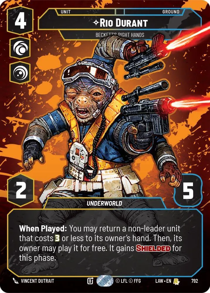 Rio Durant - Beckett's Right Hands — A Lawless Time — Star Wars: Unlimited