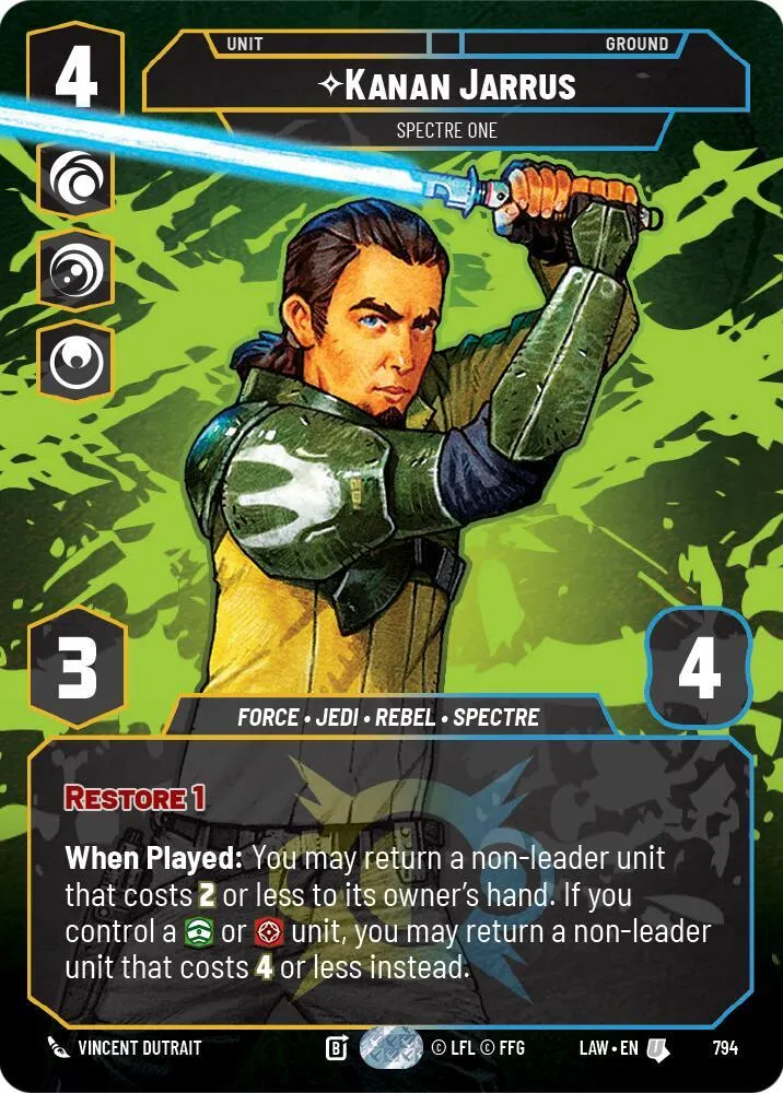 Kanan Jarrus - Spectre One — A Lawless Time — Star Wars: Unlimited