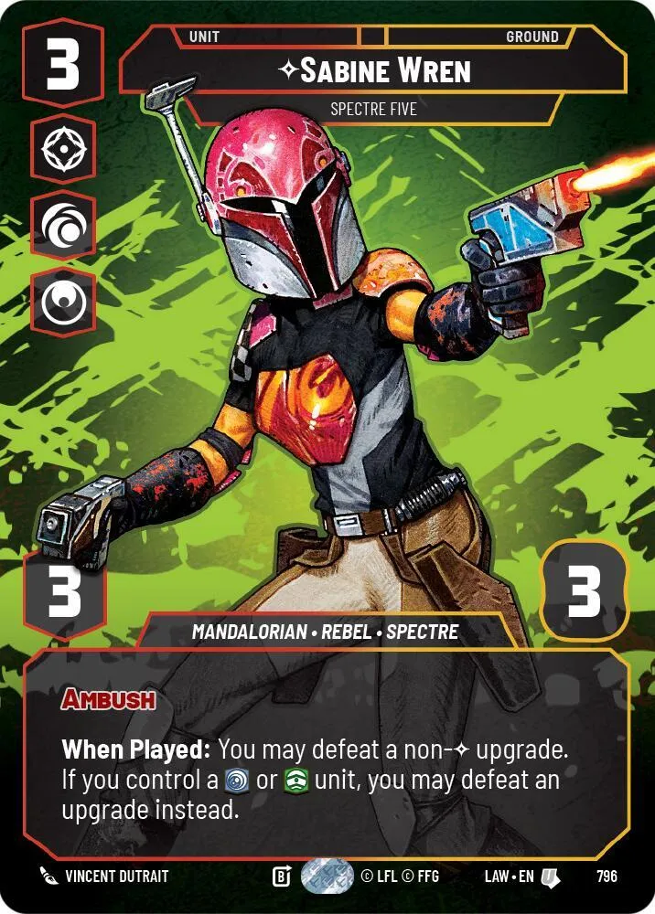 Sabine Wren - Spectre Five — A Lawless Time — Star Wars: Unlimited