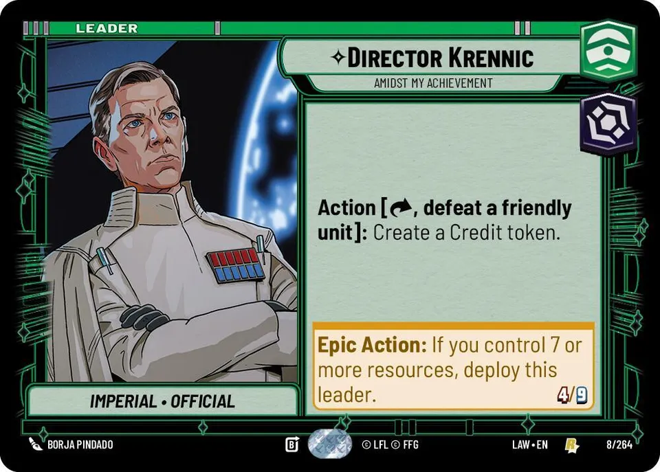 Director Krennic - Amidst My Achievement from A Lawless Time - Star Wars: Unlimited