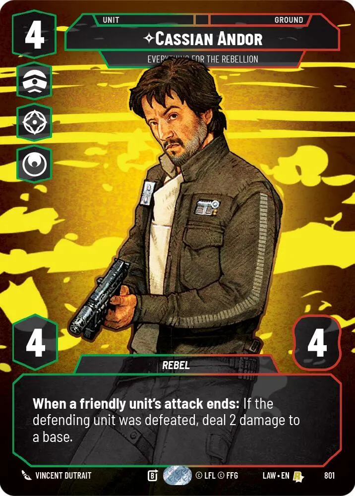 Cassian Andor - Everything for the Rebellion — A Lawless Time — Star Wars: Unlimited