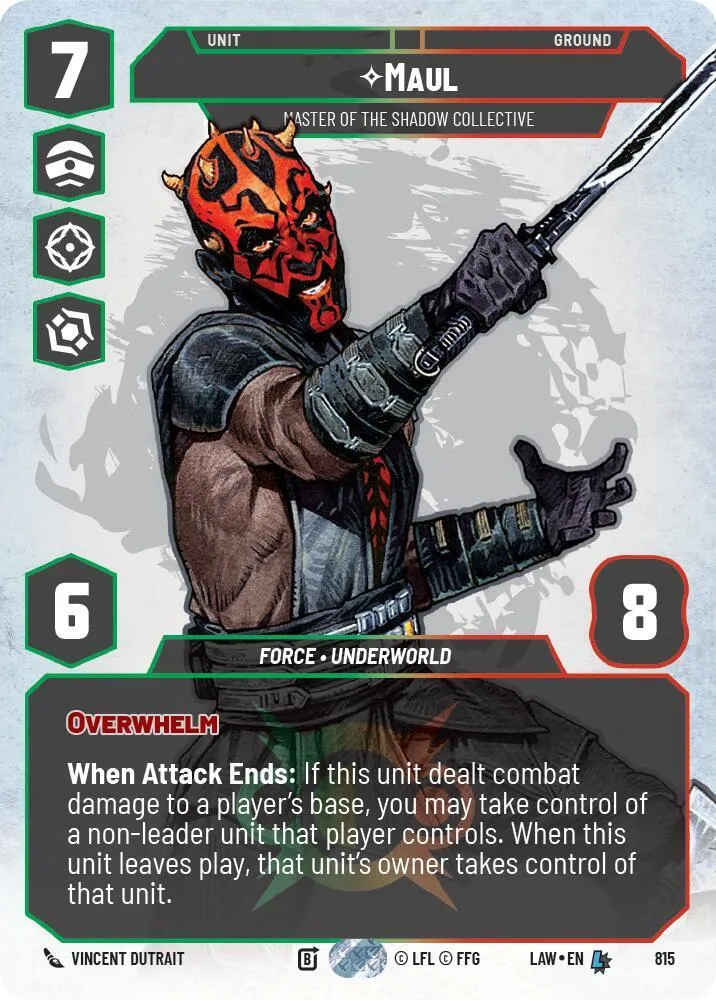 Maul - Master of the Shadow Collective — A Lawless Time — Star Wars: Unlimited