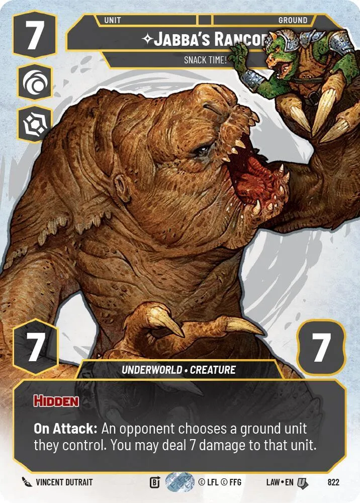 Jabba's Rancor - Snack Time! — A Lawless Time — Star Wars: Unlimited