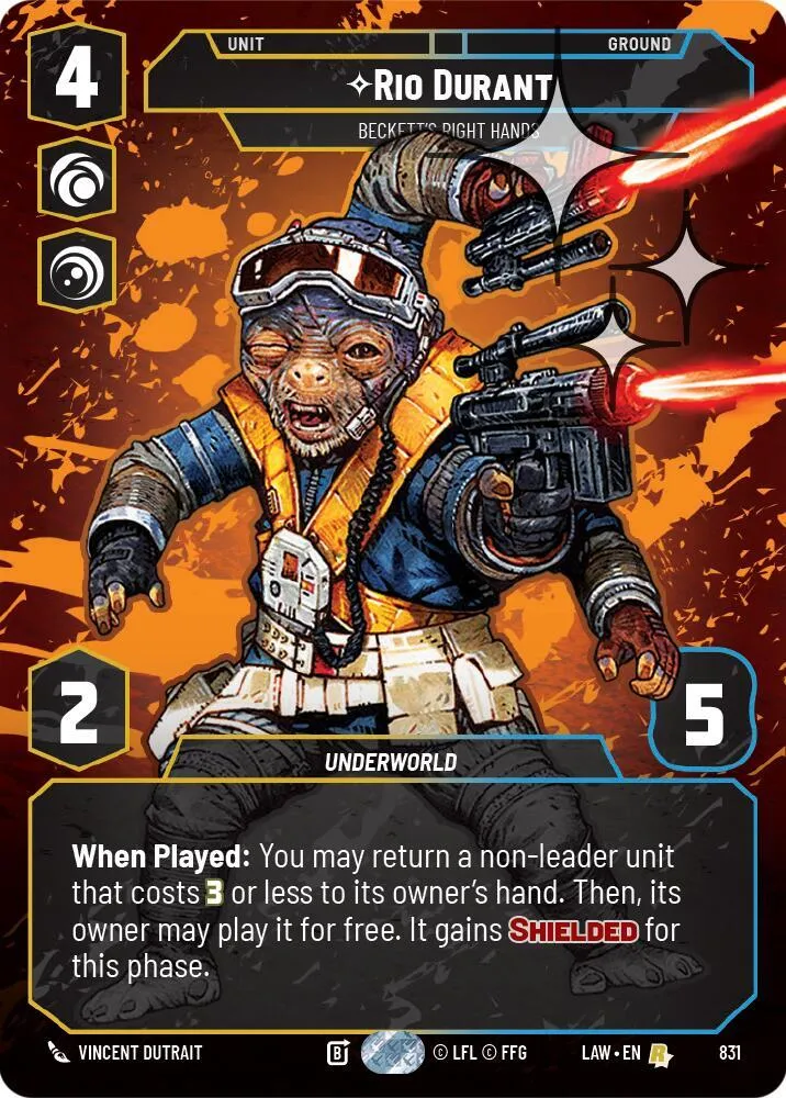 Rio Durant - Beckett's Right Hands — A Lawless Time — Star Wars: Unlimited