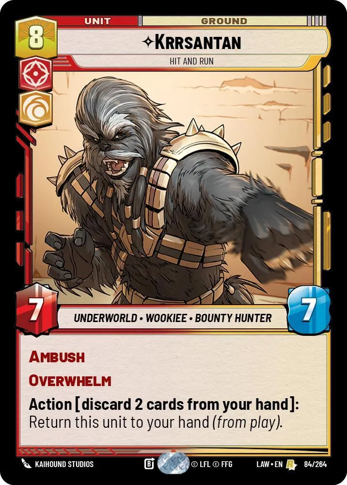 Krrsantan - Hit and Run — A Lawless Time — Star Wars: Unlimited