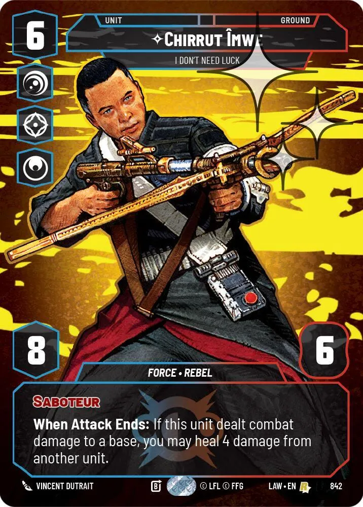 Chirrut Îmwe - I Don't Need Luck — A Lawless Time — Star Wars: Unlimited