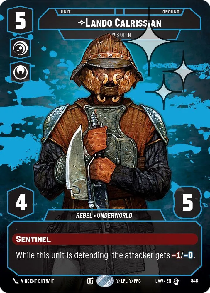 Lando Calrissian - Eyes Open — A Lawless Time — Star Wars: Unlimited