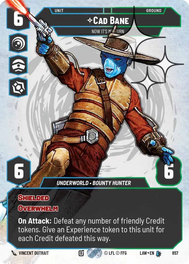 Cade Bane - Now It's My Turn — A Lawless Time — Star Wars: Unlimited