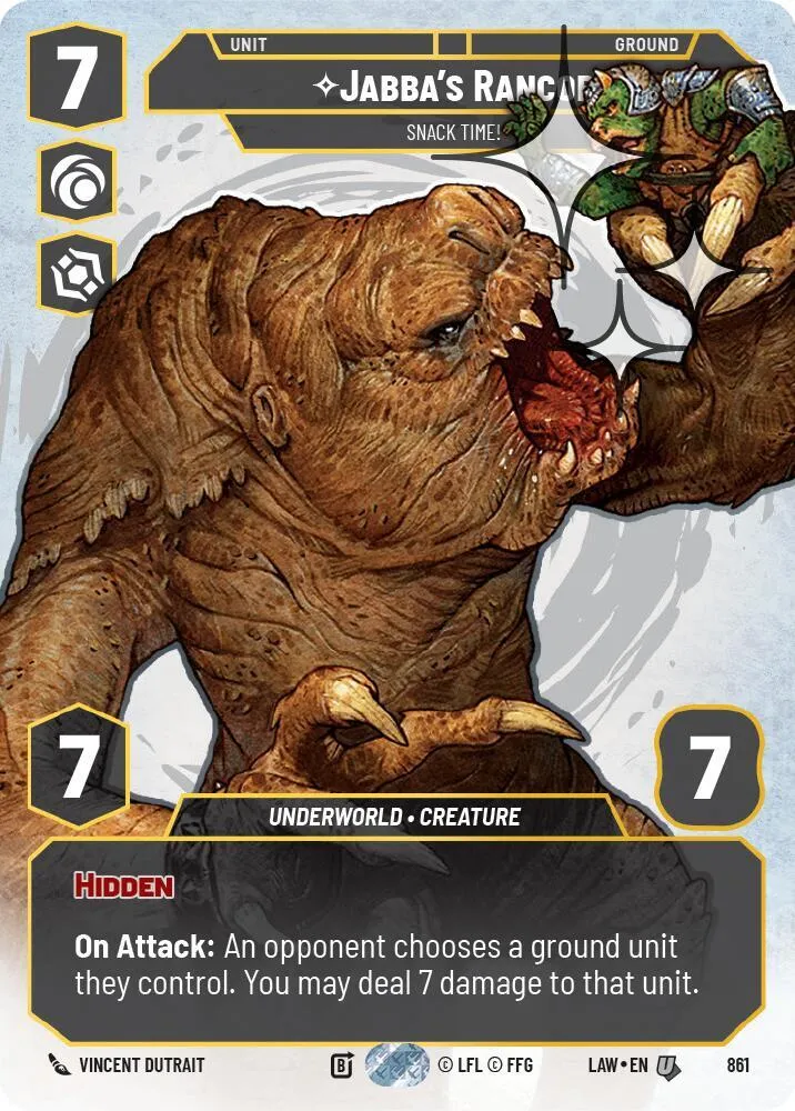 Jabba's Rancor - Snack Time! — A Lawless Time — Star Wars: Unlimited