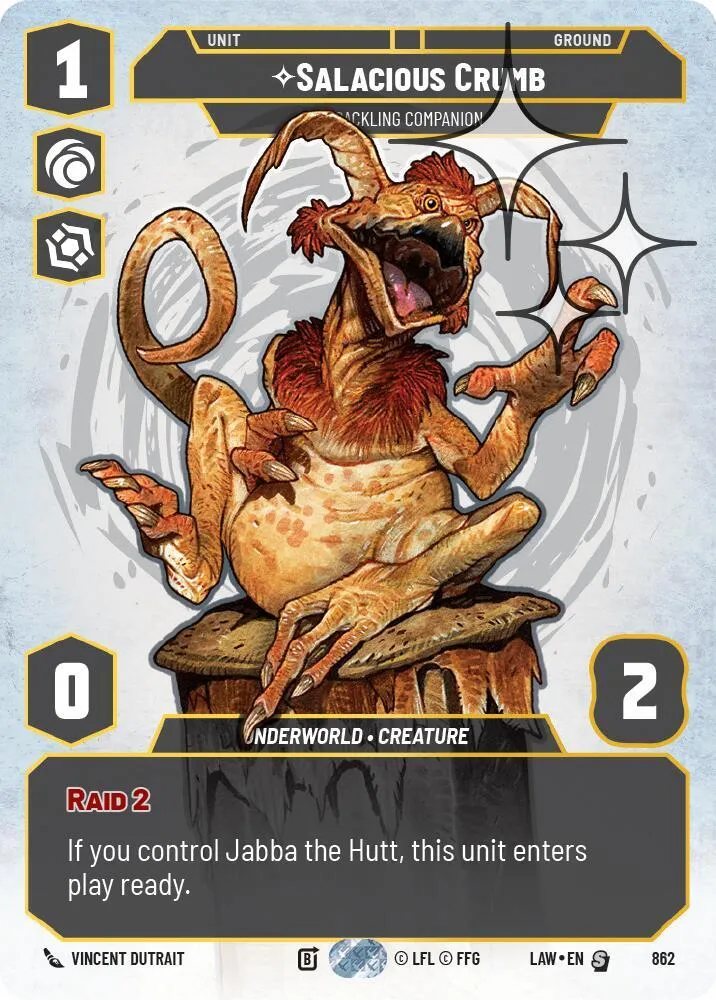 Salacious Crumb - Cackling Companion — A Lawless Time — Star Wars: Unlimited