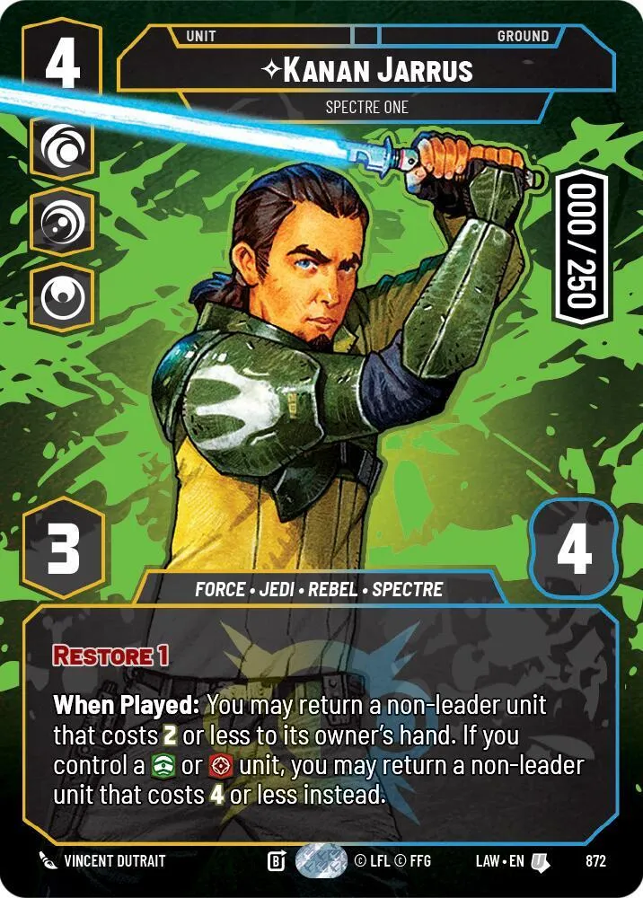 Kanan Jarrus - Spectre One — A Lawless Time — Star Wars: Unlimited