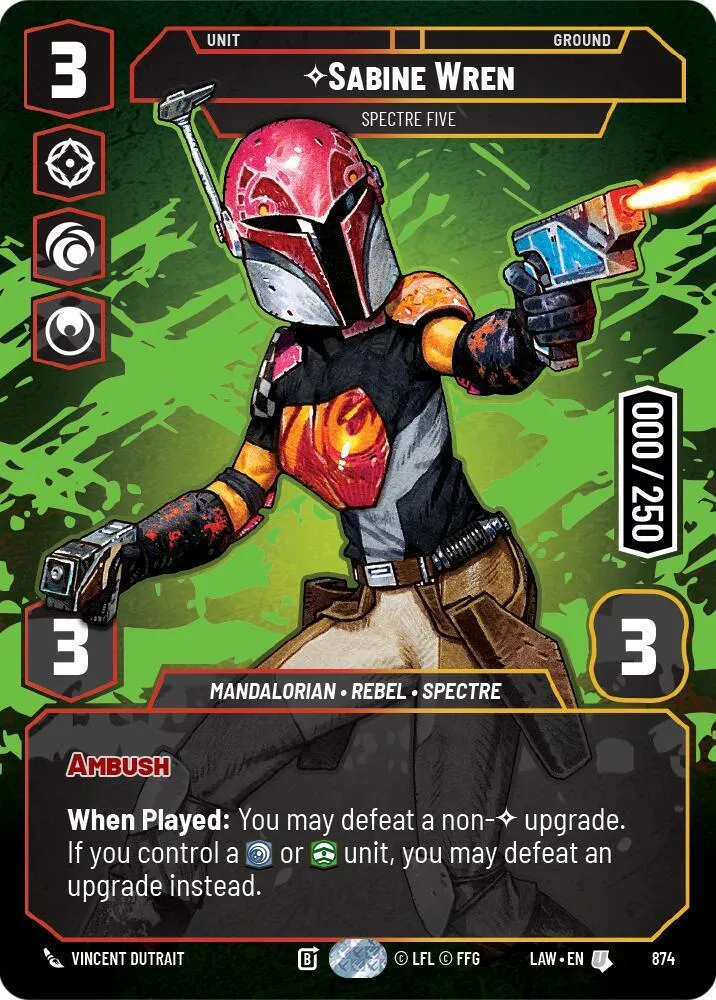 Sabine Wren - Spectre Five — A Lawless Time — Star Wars: Unlimited