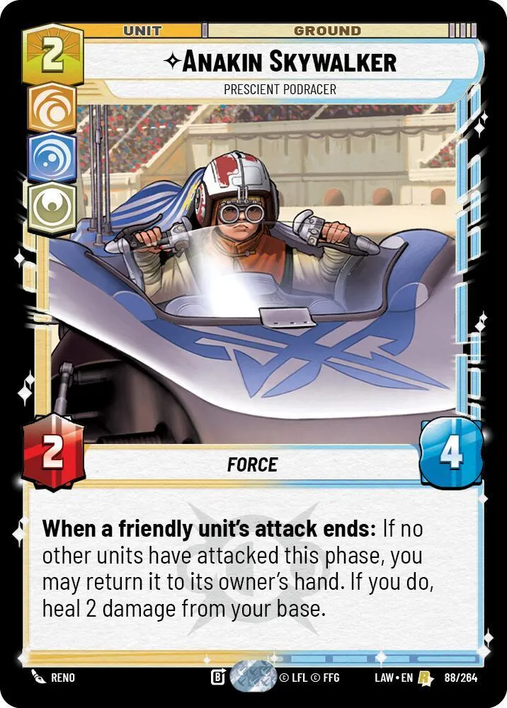 Anakin Skywalker - Prescient Podracer — A Lawless Time — Star Wars: Unlimited