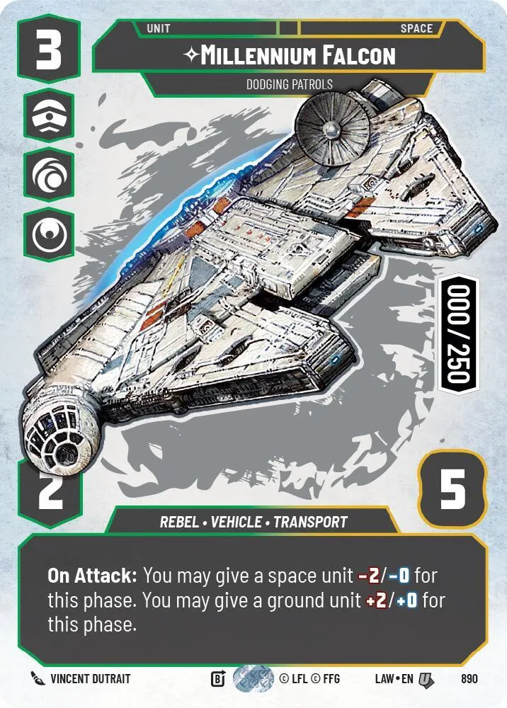 Millennium Falcon - Dodging Patrols — A Lawless Time — Star Wars: Unlimited