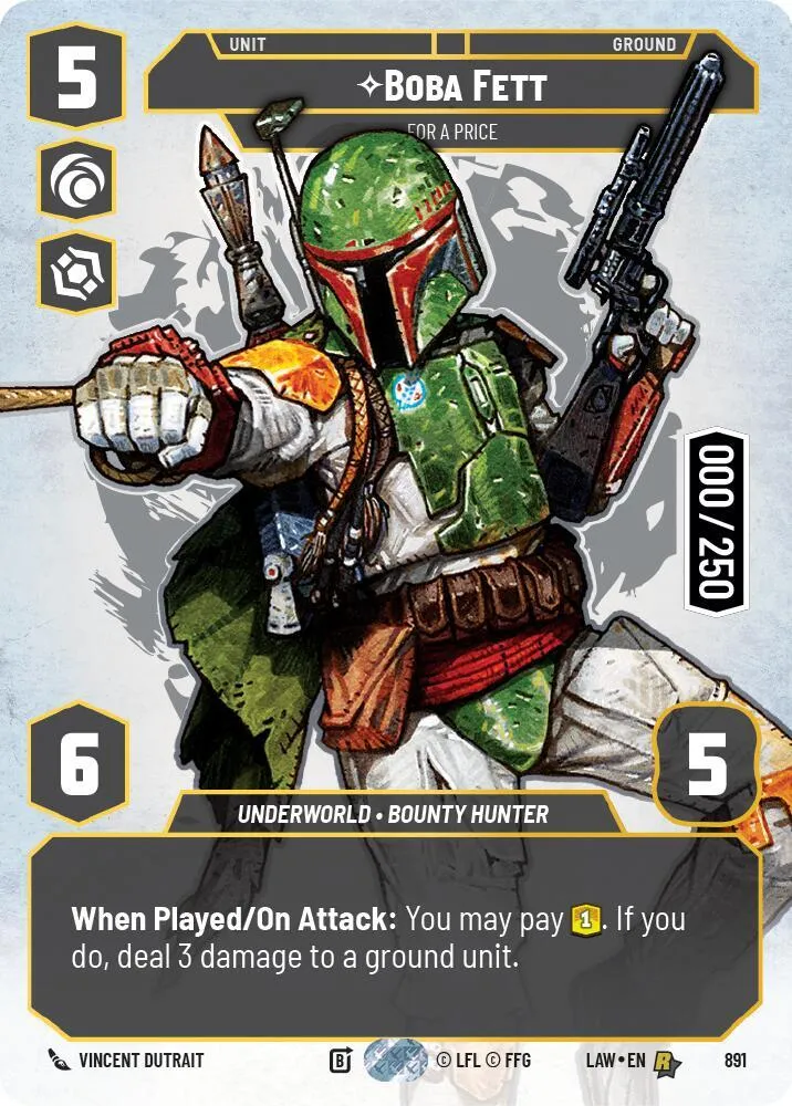 Boba Fett - For a Price — A Lawless Time — Star Wars: Unlimited