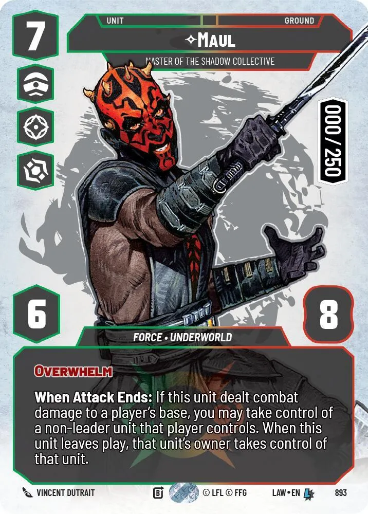 Maul - Master of the Shadow Collective — A Lawless Time — Star Wars: Unlimited