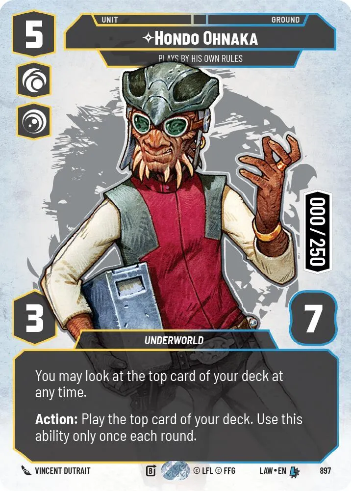 Hondo Ohnaka - Plays By His Own Rules — A Lawless Time — Star Wars: Unlimited