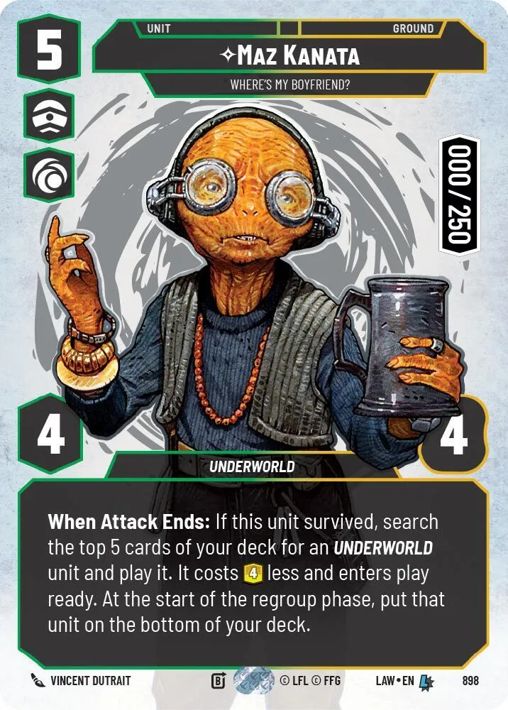 Maz Kanata - Where's My Boyfriend? — A Lawless Time — Star Wars: Unlimited