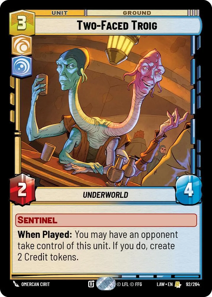 Two-Faced Troig — A Lawless Time — Star Wars: Unlimited