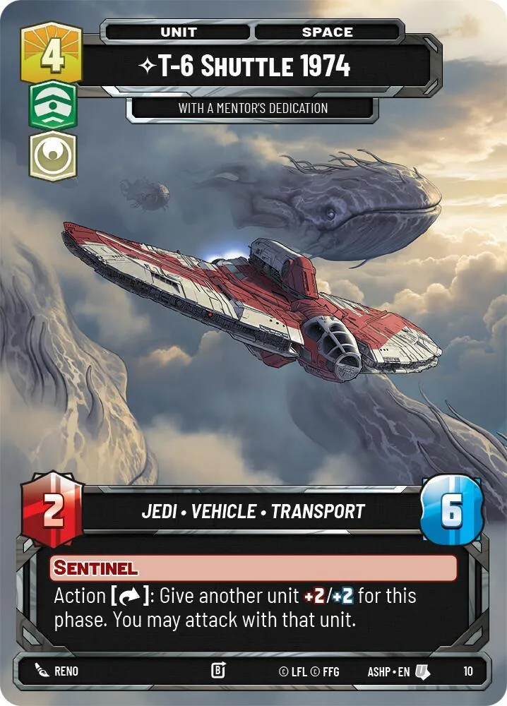 T-6 Shuttle 1974 - With a Mentor's Dedication — Ashes of the Empire - Weekly Play Promos — Star Wars: Unlimited