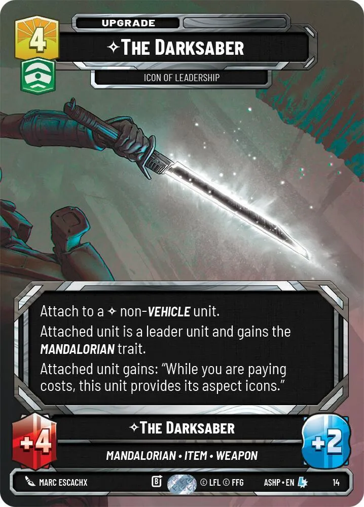 The Darksaber - Icon of Leadership — Ashes of the Empire - Weekly Play Promos — Star Wars: Unlimited