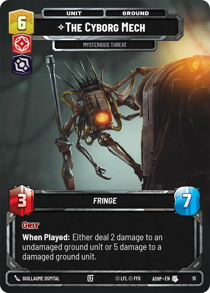 The Cyborg Mech - Mysterious Threat — Ashes of the Empire - Weekly Play Promos — Star Wars: Unlimited