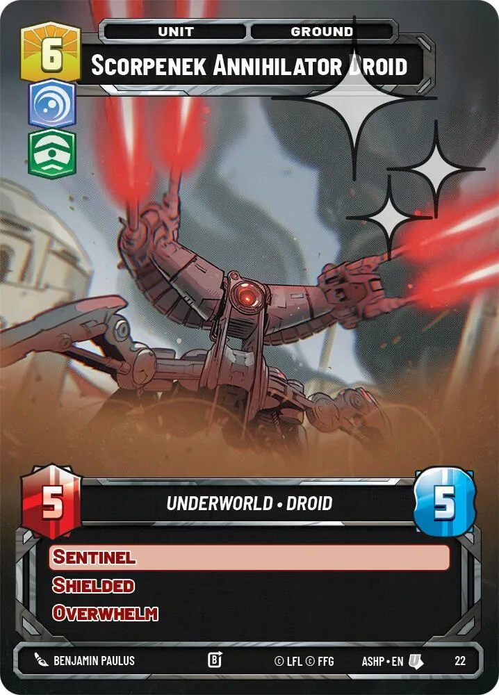 Scorpenek Annihilator Droid — Ashes of the Empire - Weekly Play Promos — Star Wars: Unlimited