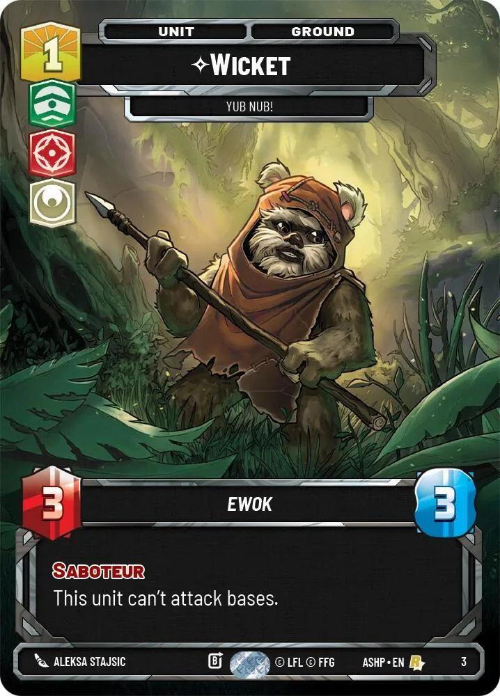 Wicket - Yub Nub! — Ashes of the Empire - Weekly Play Promos — Star Wars: Unlimited