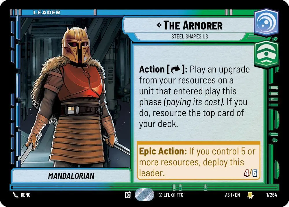 The Armorer - Steel Shapes Us — Ashes of the Empire — Star Wars: Unlimited