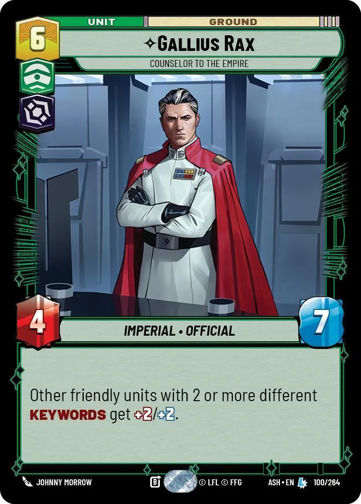 Gallius Rax - Conseiller De L'Empire — Ashes of the Empire — Star Wars: Unlimited