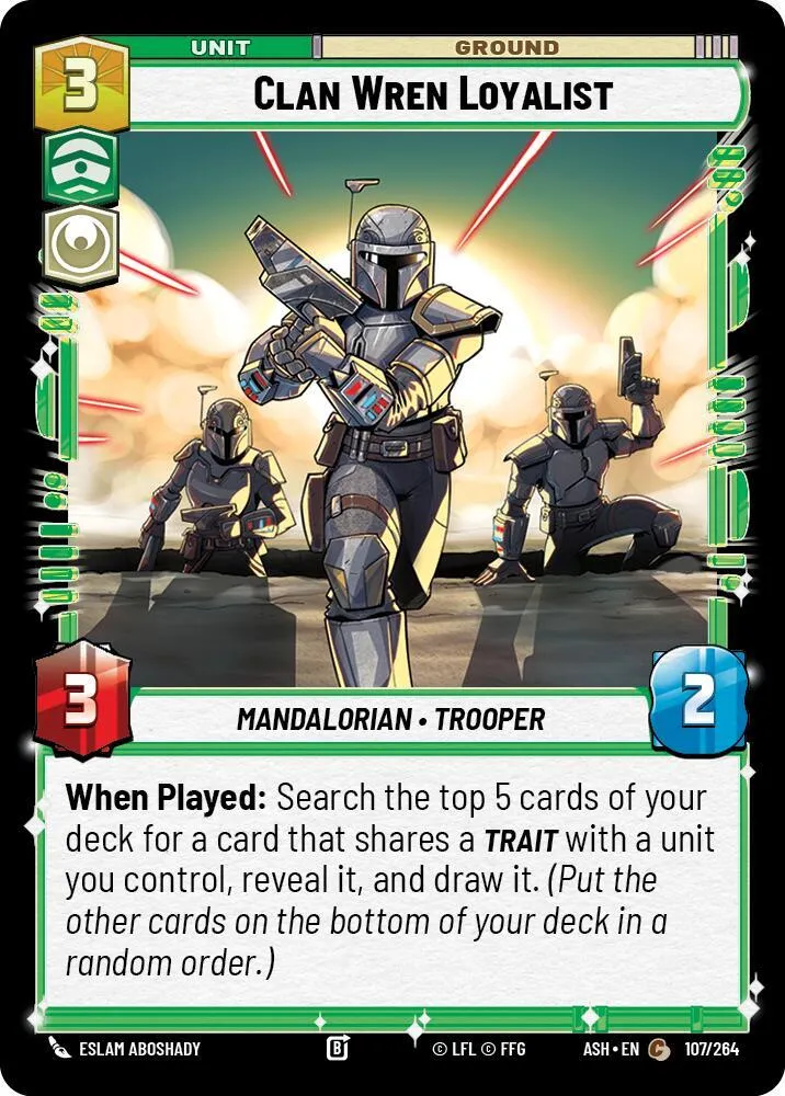 Loyaliste du Clan Wren — Ashes of the Empire — Star Wars: Unlimited