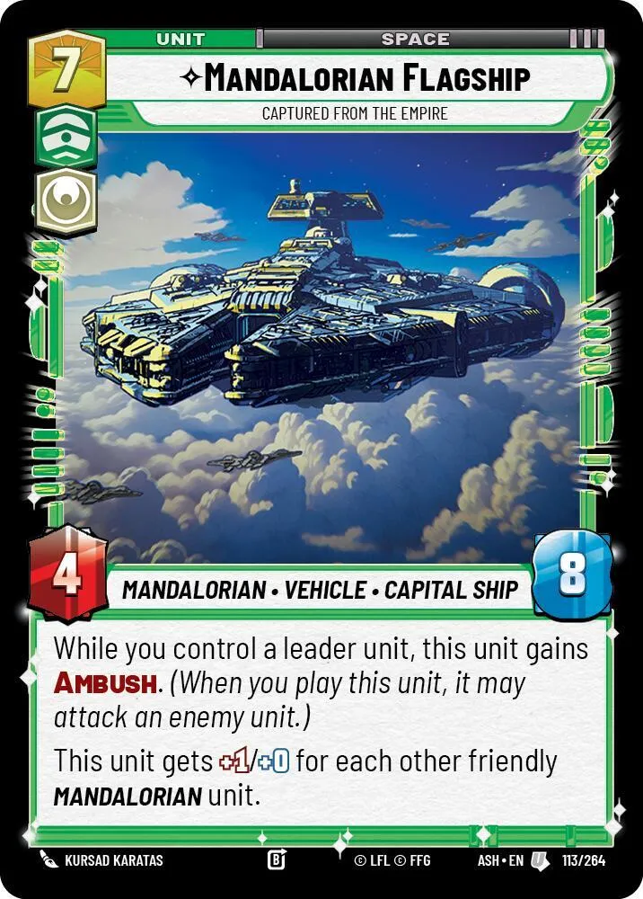 Vaisseau Amiral Mandalorien - Volé À L'Empire — Ashes of the Empire — Star Wars: Unlimited