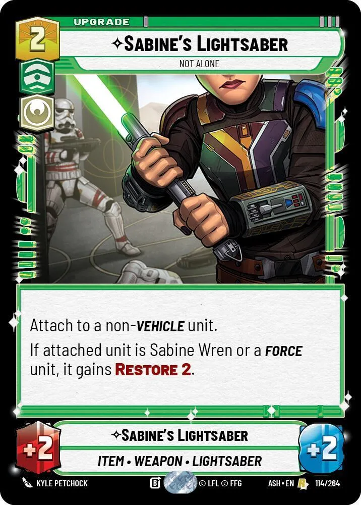 Sabre Laser de Sabine - N'Est Pas Seule — Ashes of the Empire — Star Wars: Unlimited