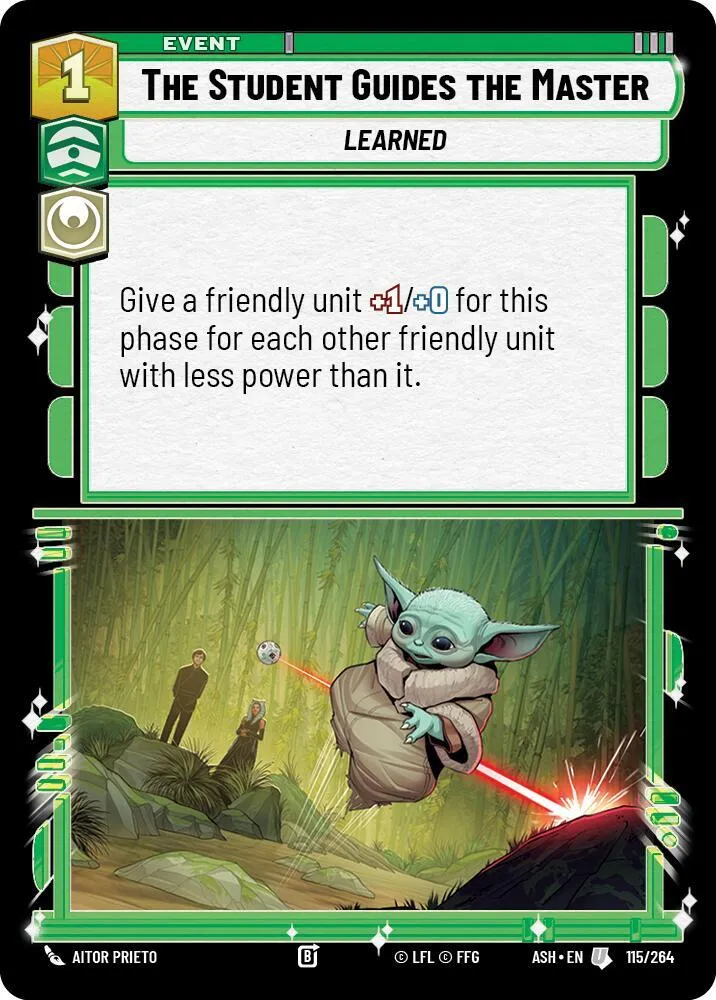 L'Étudiant Guide le Maître — Ashes of the Empire — Star Wars: Unlimited