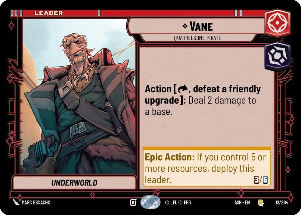 Vane - Pirate Querelleur — Ashes of the Empire — Star Wars: Unlimited