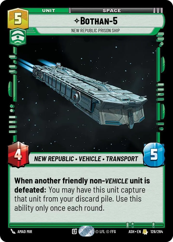 Bothan-5 - Vaisseau Pénitentiaire De La Nouvelle République — Ashes of the Empire — Star Wars: Unlimited