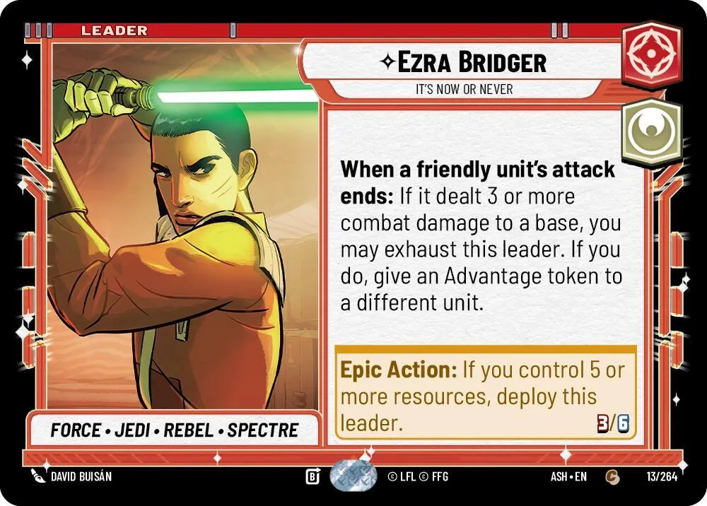 Ezra Bridger - C'Est Maintenant Ou Jamais — Ashes of the Empire — Star Wars: Unlimited