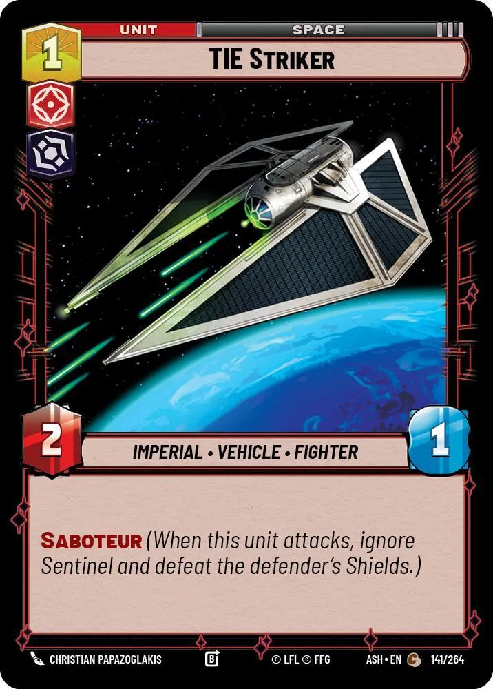 TIE Striker — Ashes of the Empire — Star Wars: Unlimited