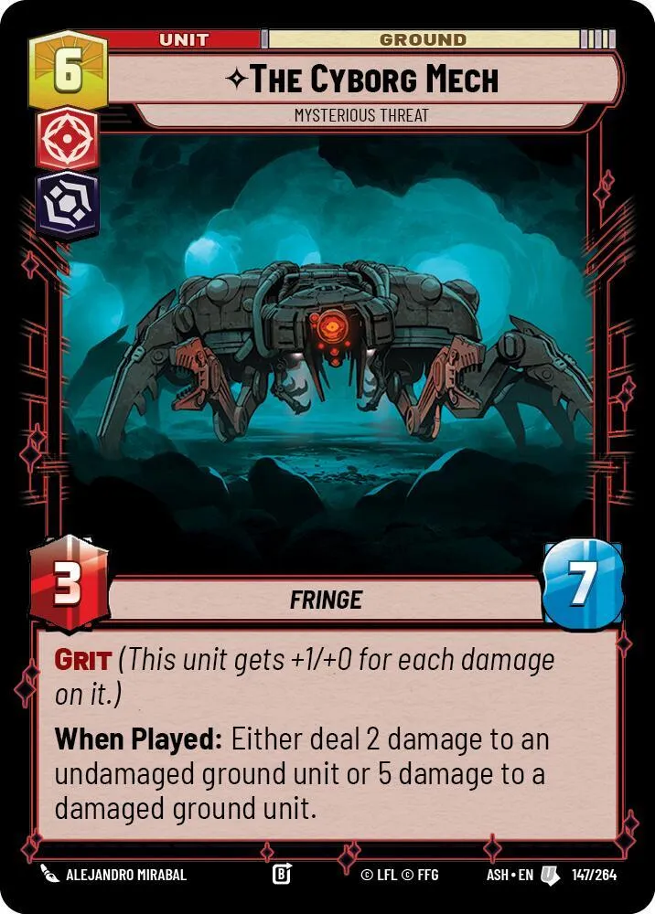 Le Cyborg Mecha - Menace Mystérieuse — Ashes of the Empire — Star Wars: Unlimited