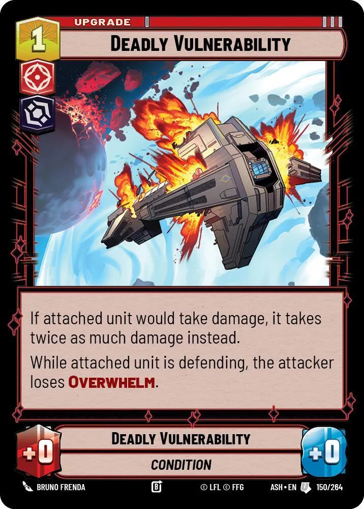 Vulnérabilité Mortelle — Ashes of the Empire — Star Wars: Unlimited