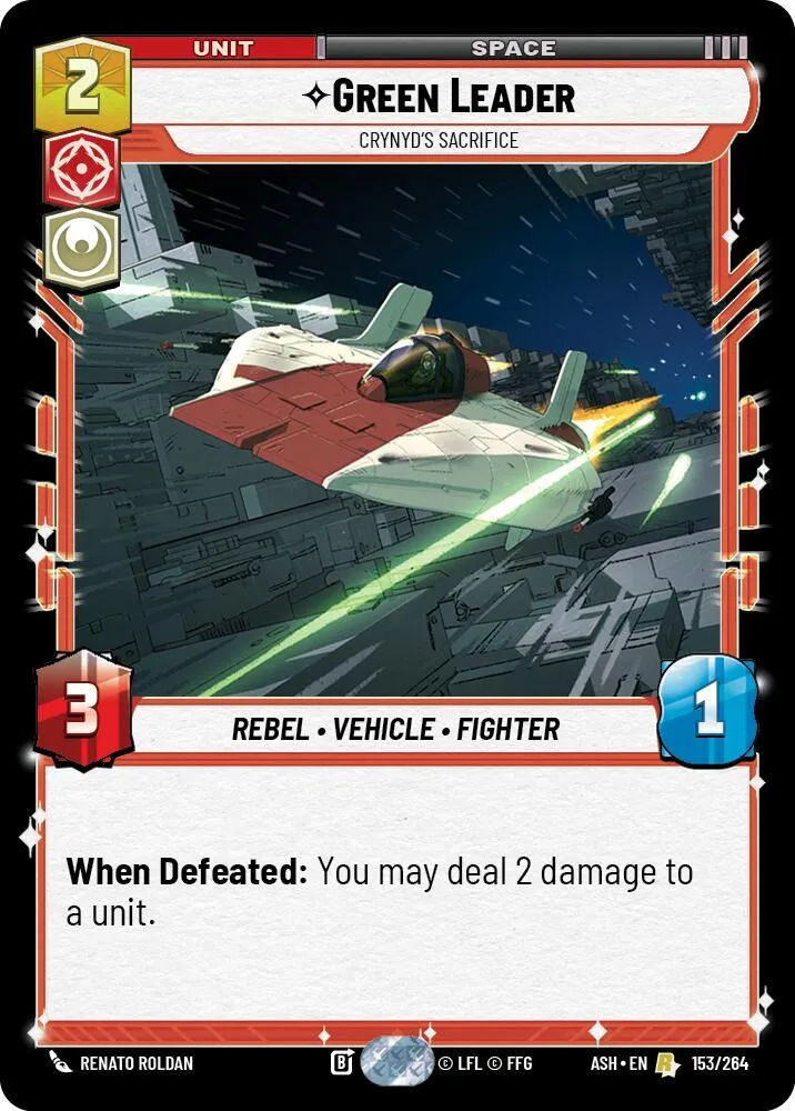 Green Leader - Crynyd's Sacrifice — Ashes of the Empire — Star Wars: Unlimited