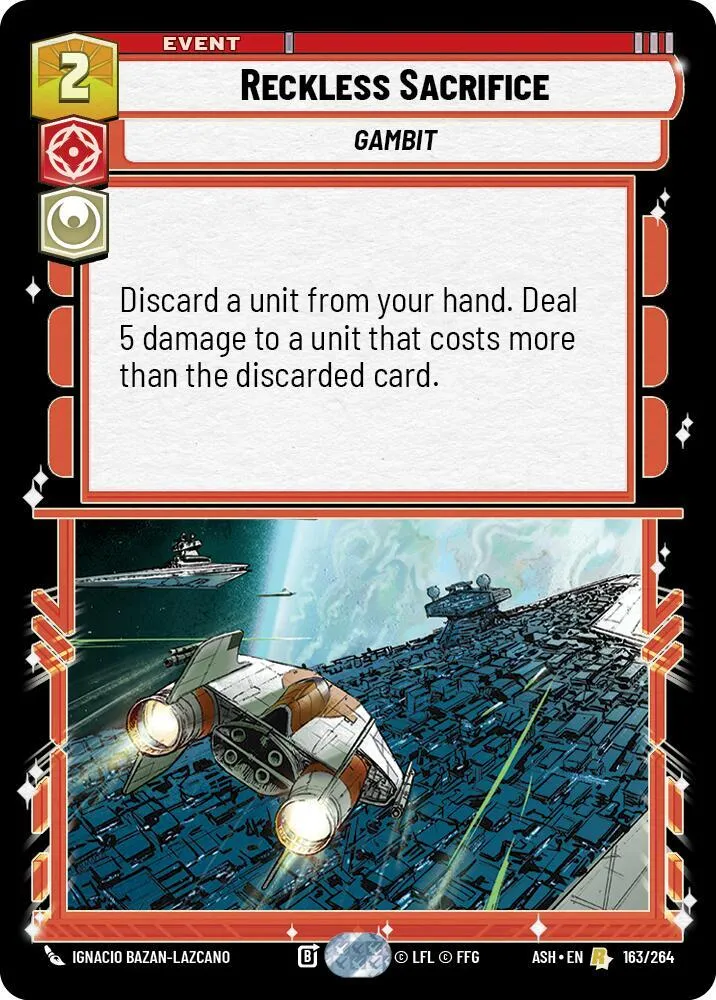 Sacrifice Irresponsable — Ashes of the Empire — Star Wars: Unlimited
