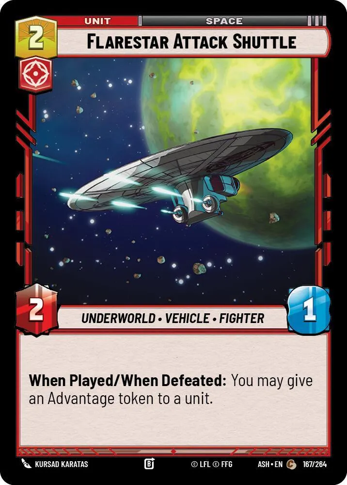 Navette d'Attaque Flarestar — Ashes of the Empire — Star Wars: Unlimited