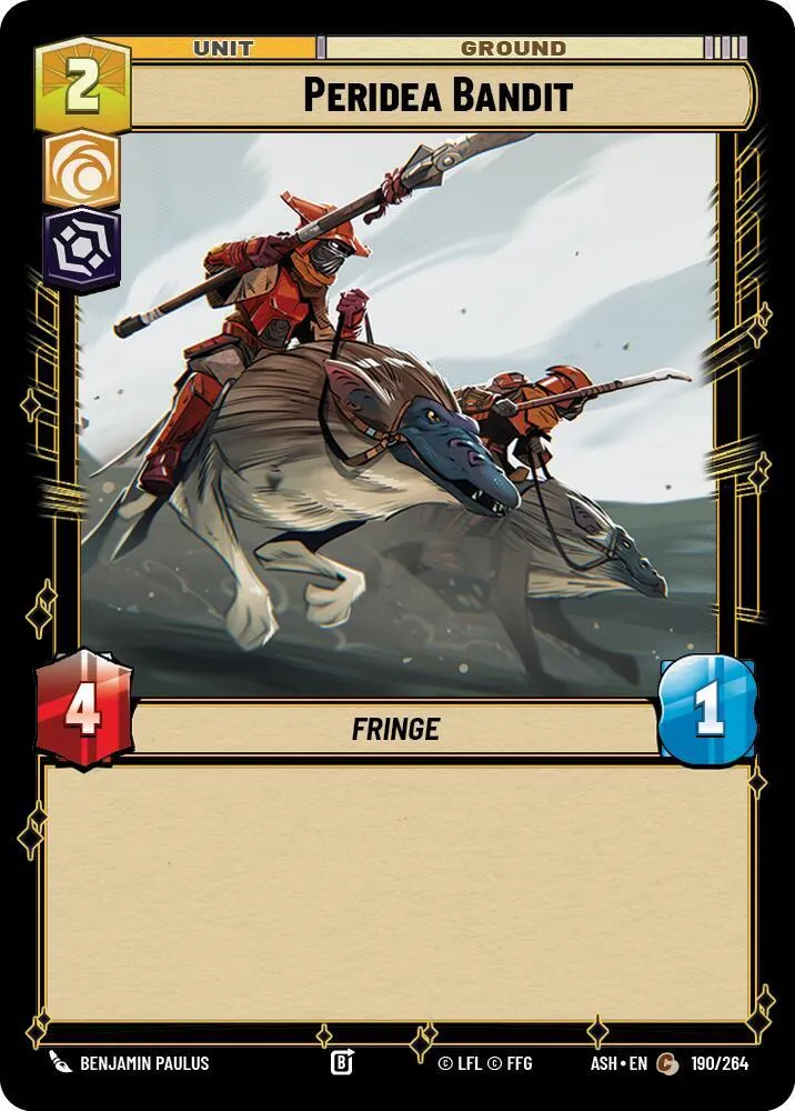 Bandit de Peridea — Ashes of the Empire — Star Wars: Unlimited