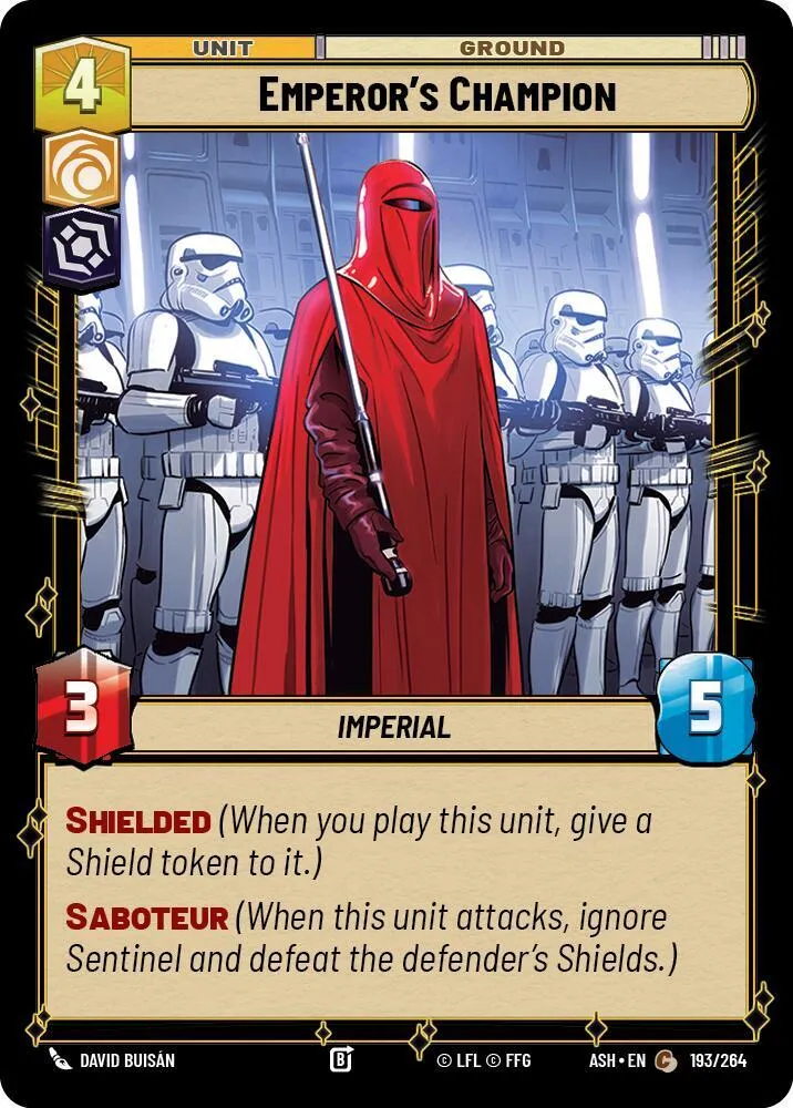 Champion de l'Empereur — Ashes of the Empire — Star Wars: Unlimited