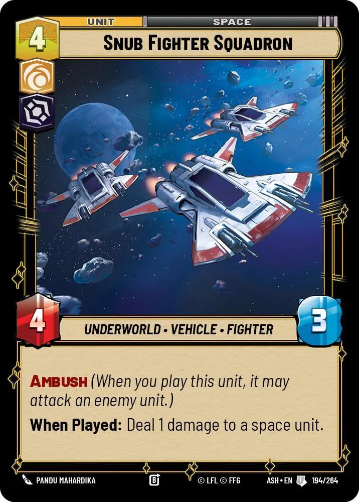 Escadron de Mini-chasseurs — Ashes of the Empire — Star Wars: Unlimited