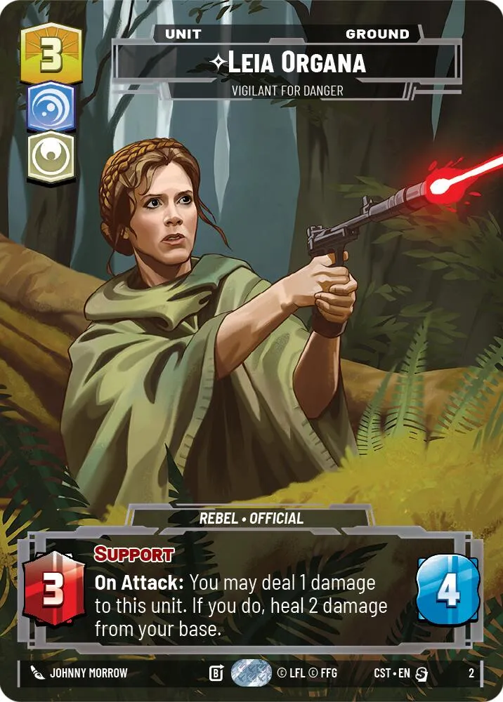 Leia Organa - Vigilant for Danger (Costco Exclusive) — Ashes of the Empire — Star Wars: Unlimited