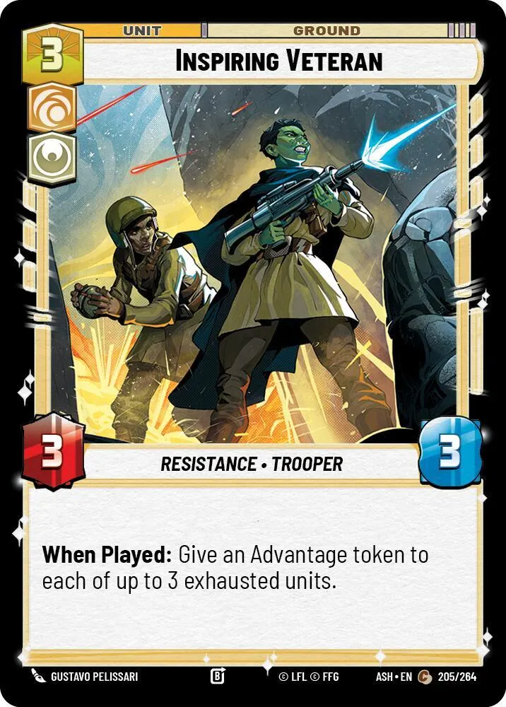 Vétéran Inspirant — Ashes of the Empire — Star Wars: Unlimited